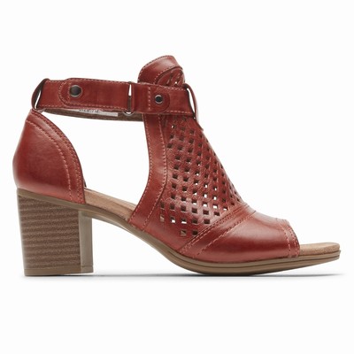 Salto Alto Rockport Cobb Hill Hattie Hi Cuff Mulher Vermelhas PT-28310